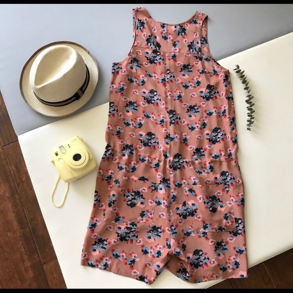 Madewell 100% silk romper with drawstring size S - Picture 2 of 3